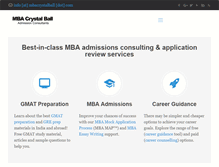 Tablet Screenshot of mbacrystalball.com